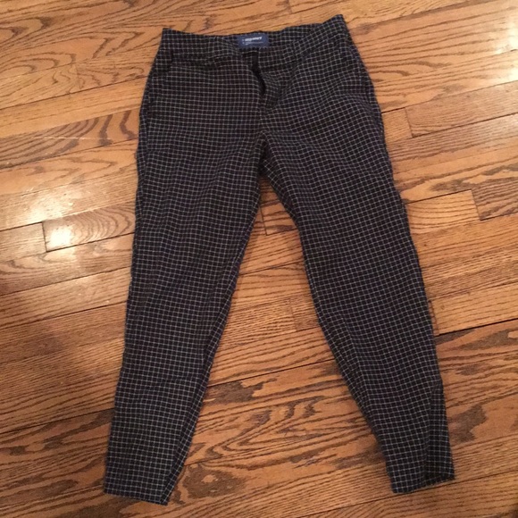 Old Navy black and white checked pants - Picture 1 of 2